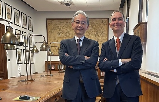 小林総領事のポスティリオーネ「コリエーレ・デッラ・セーラ」紙副編集長訪問